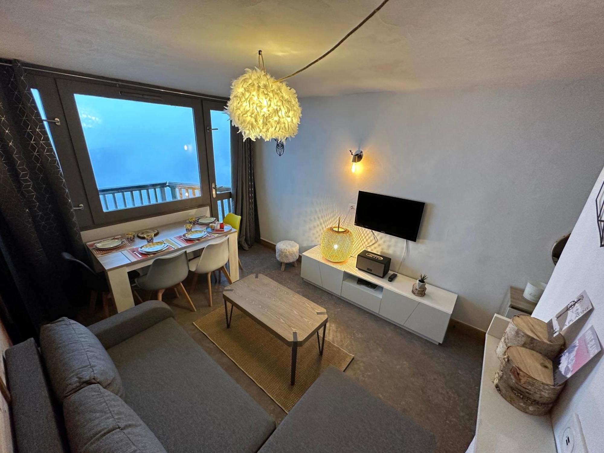 Paquebot Des Neiges - Appartement 4 Personnes - Vue Mont Blanc La Plagne Buitenkant foto